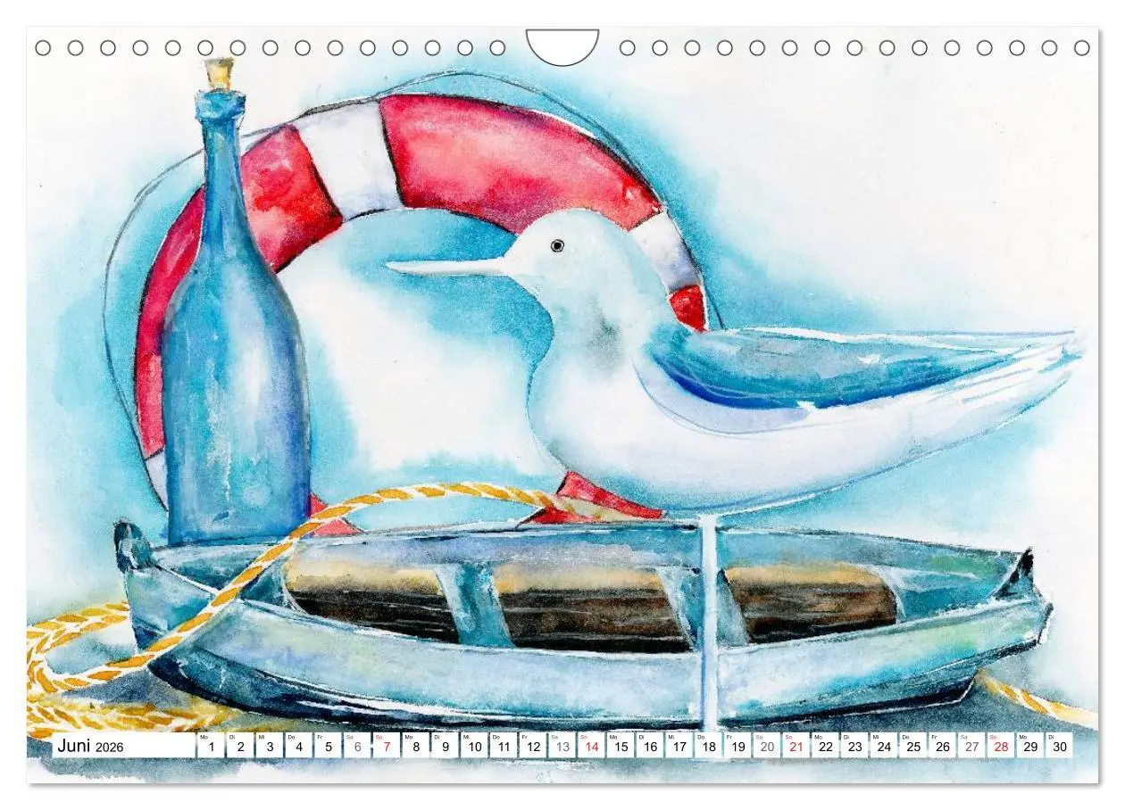 Bild: 9783516072419 | Stillleben Aquarelle (Wandkalender 2026 DIN A4 quer), CALVENDO...