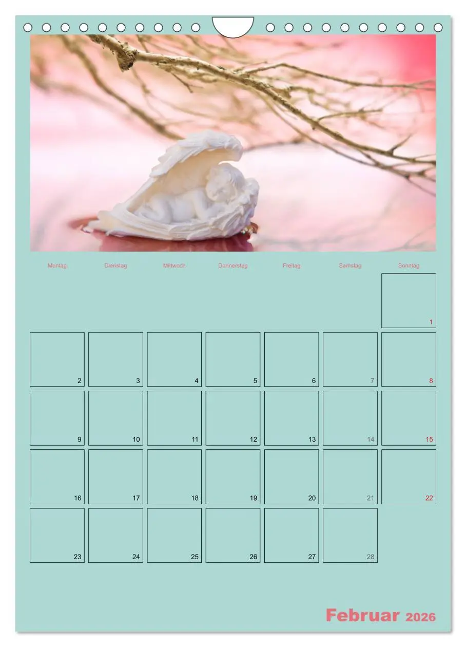 Bild: 9783516452419 | Monatsplaber für fleißige Engel (Wandkalender 2026 DIN A4 hoch),...
