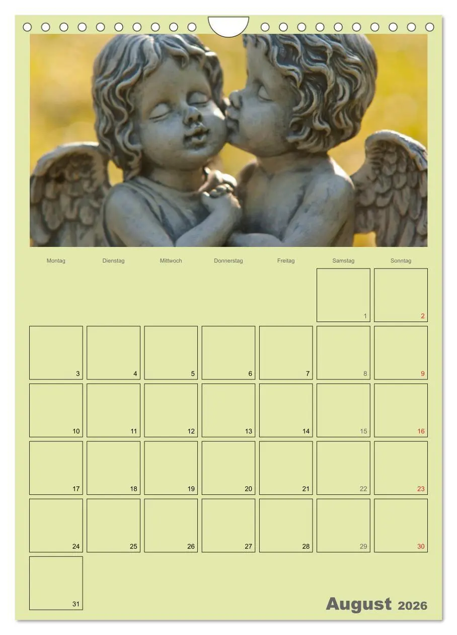 Bild: 9783516452419 | Monatsplaber für fleißige Engel (Wandkalender 2026 DIN A4 hoch),...