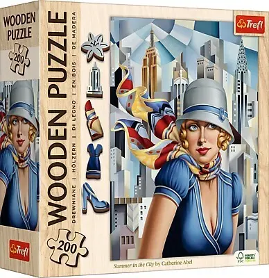Cover: 5900511202519 | Holz Puzzle 200 - Sommer in der Stadt / Catherine Abel | Spiel | 20251