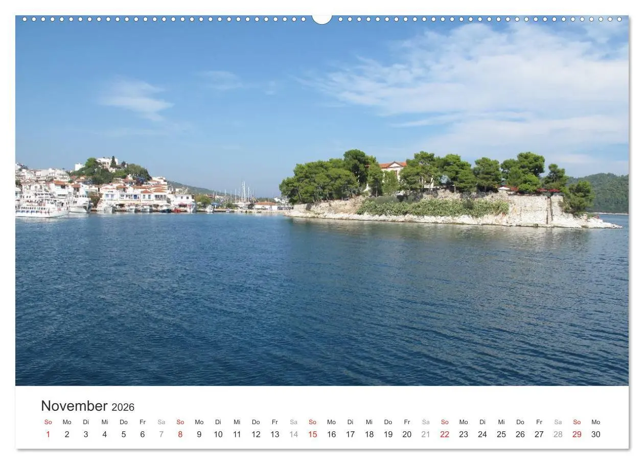 Bild: 9783457972519 | Sporadeninsel Skiathos (Wandkalender 2026 DIN A2 quer), CALVENDO...