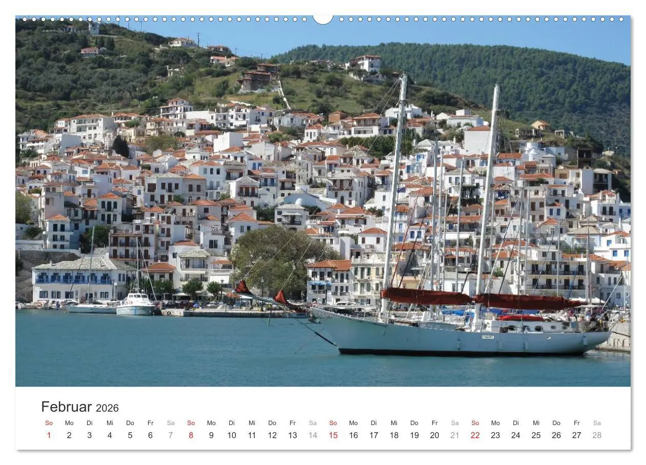 Bild: 9783457972519 | Sporadeninsel Skiathos (Wandkalender 2026 DIN A2 quer), CALVENDO...
