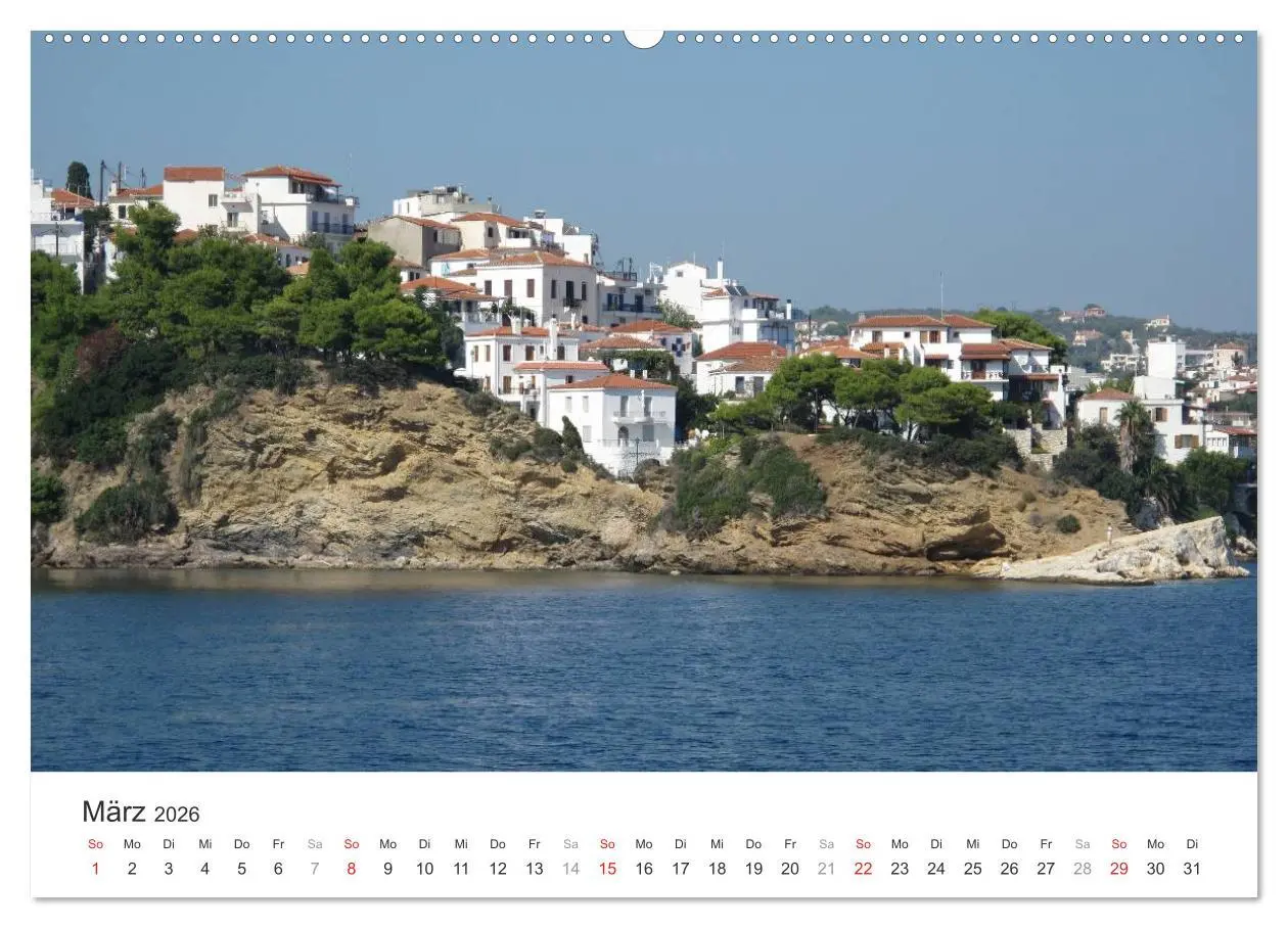Bild: 9783457972519 | Sporadeninsel Skiathos (Wandkalender 2026 DIN A2 quer), CALVENDO...