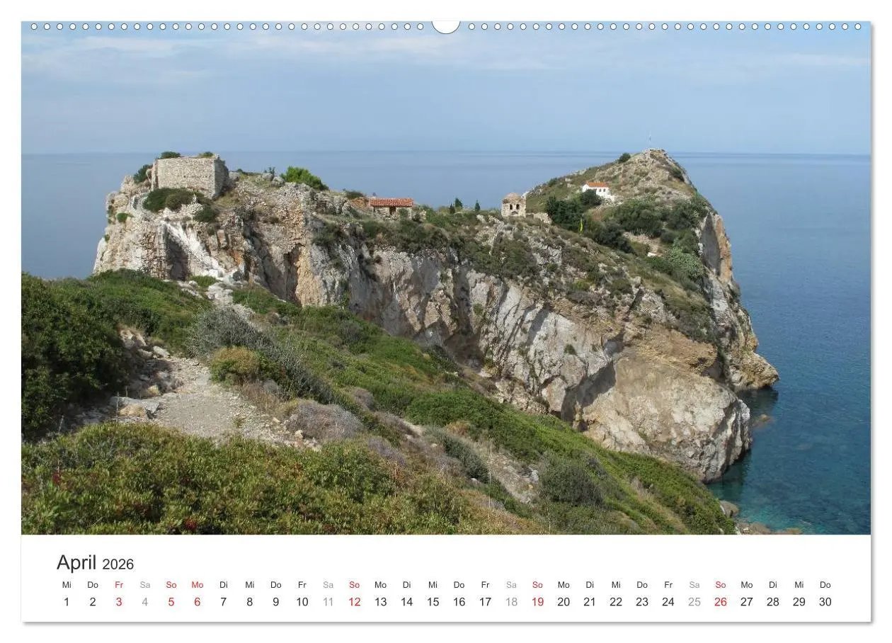 Bild: 9783457972519 | Sporadeninsel Skiathos (Wandkalender 2026 DIN A2 quer), CALVENDO...