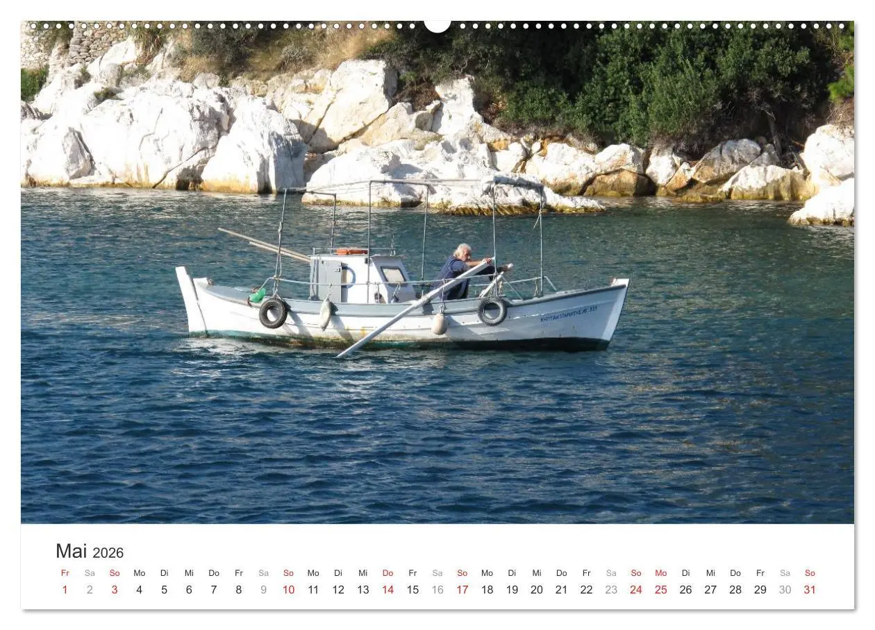 Bild: 9783457972519 | Sporadeninsel Skiathos (Wandkalender 2026 DIN A2 quer), CALVENDO...