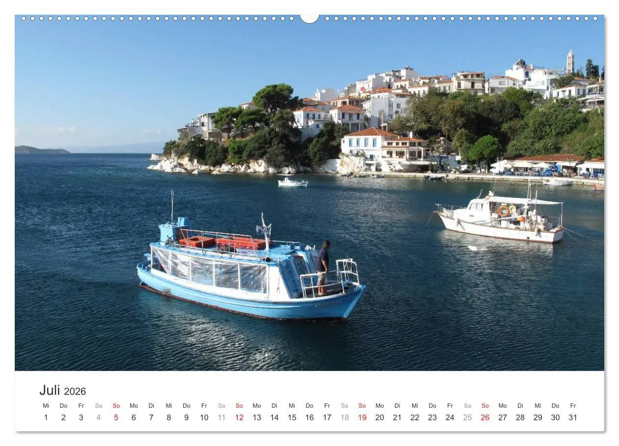 Bild: 9783457972519 | Sporadeninsel Skiathos (Wandkalender 2026 DIN A2 quer), CALVENDO...