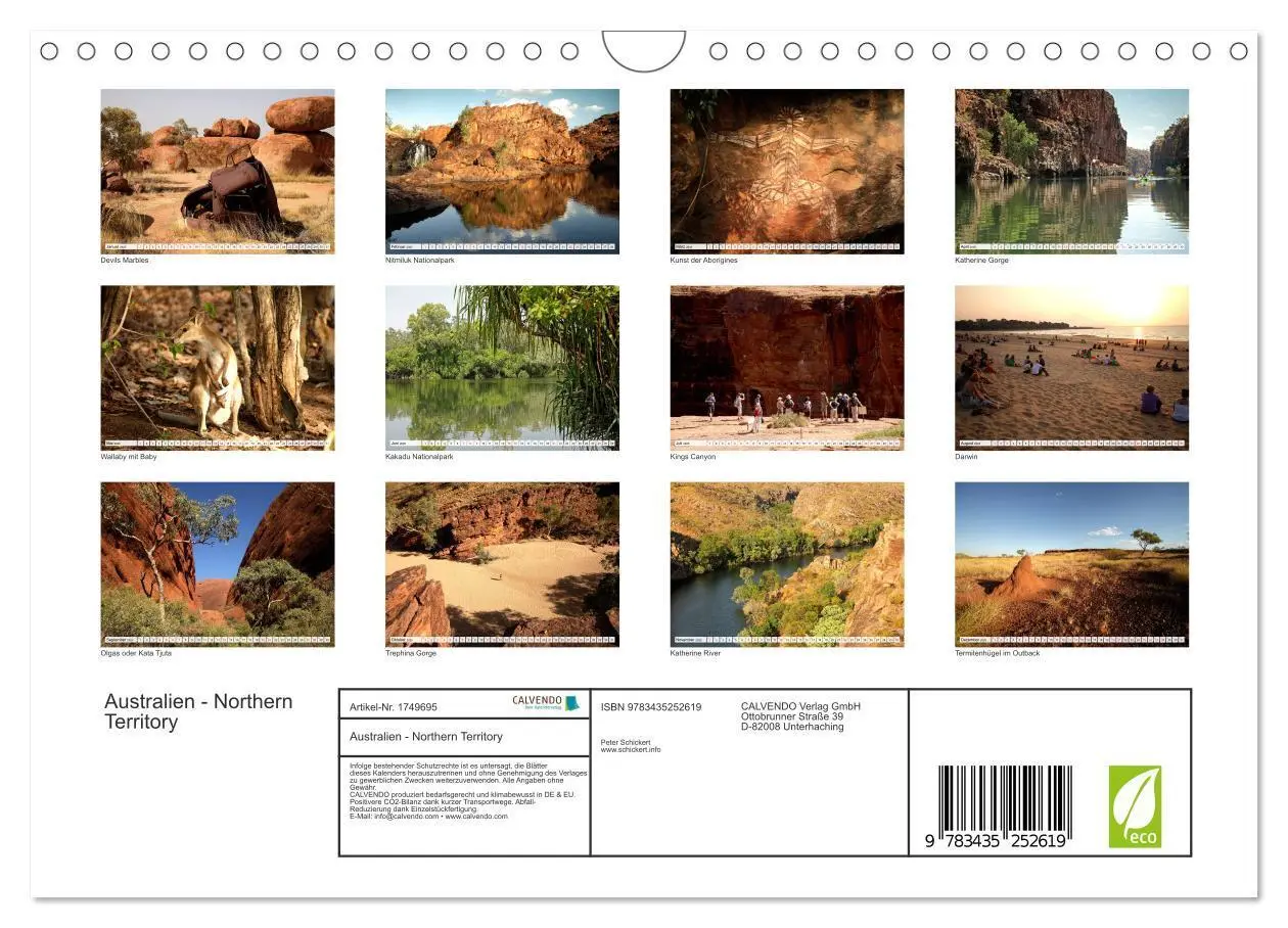 Bild: 9783435252619 | Australien - Northern Territory (Wandkalender 2025 DIN A4 quer),...