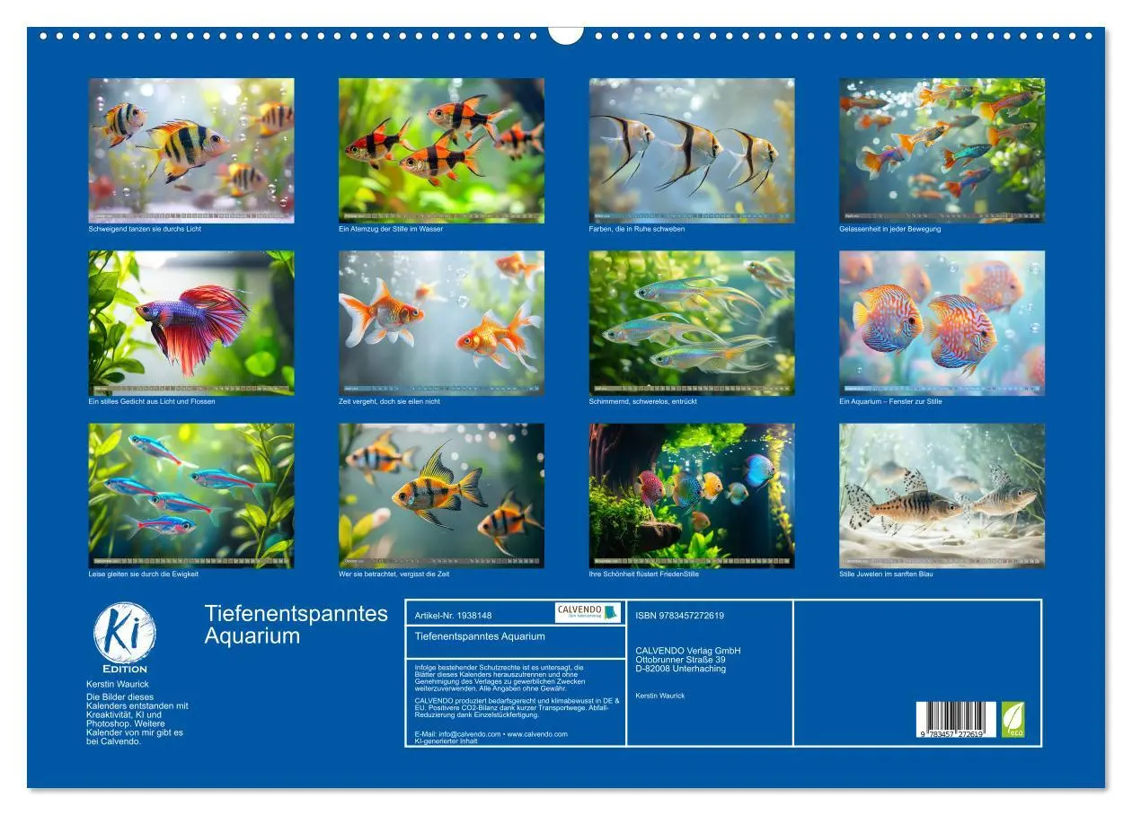 Bild: 9783457272619 | Tiefenentspanntes Aquarium (Wandkalender 2026 DIN A2 quer),...