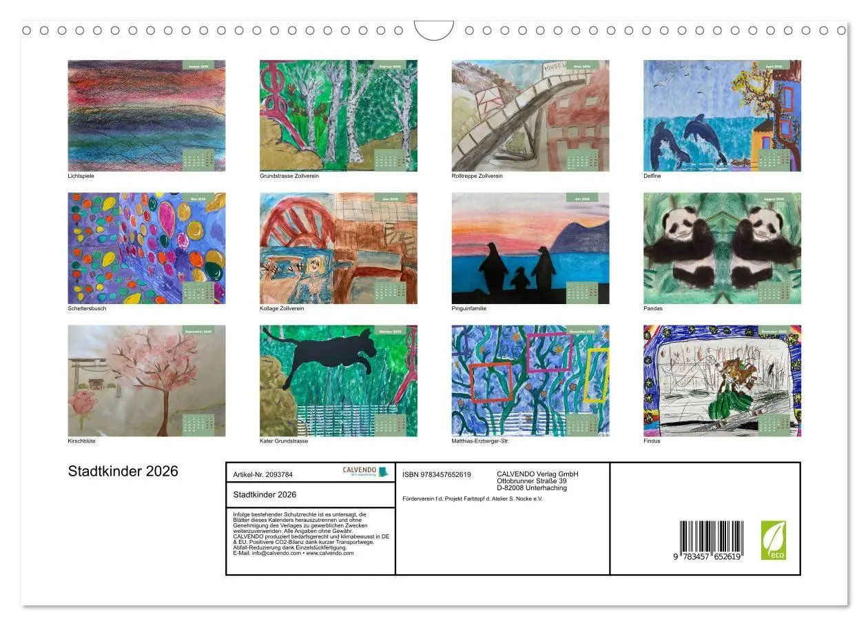 Bild: 9783457652619 | Stadtkinder 2026 (Wandkalender 2026 DIN A3 quer), CALVENDO...