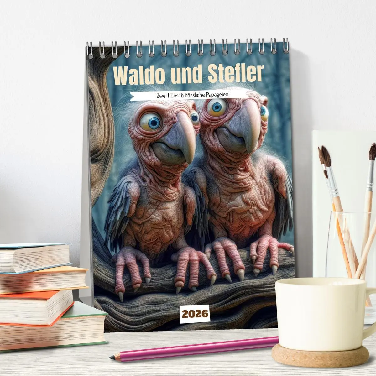 Bild: 9783516292619 | Waldo und Stefler (Tischkalender 2026 DIN A5 hoch), CALVENDO...
