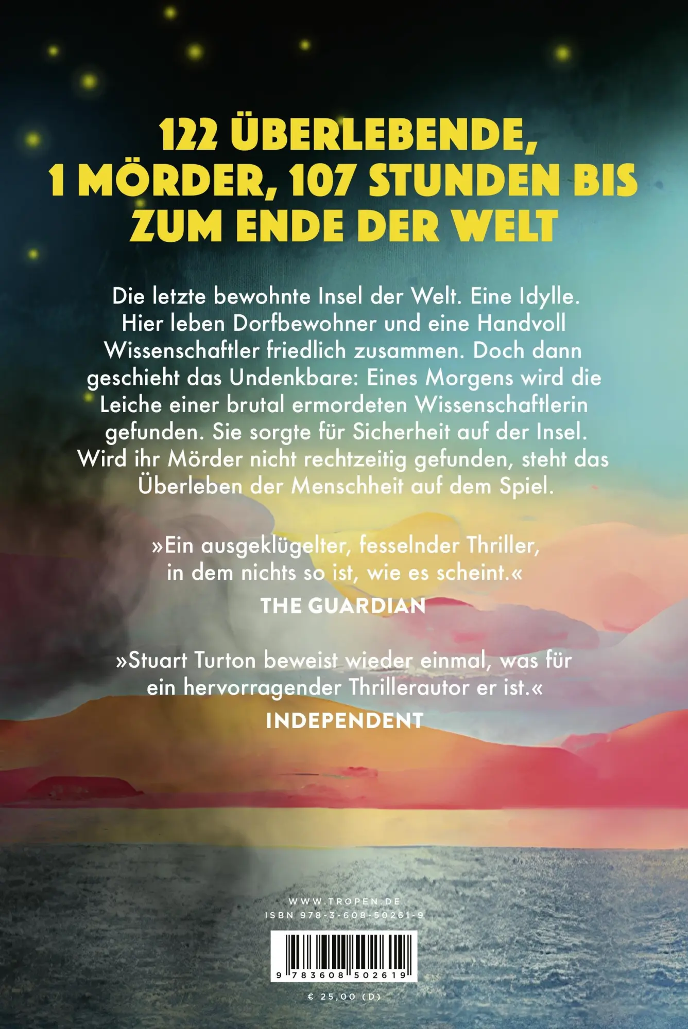 Rückseite: 9783608502619 | Der letzte Mord am Ende der Welt | Stuart Turton | Buch | 464 S.