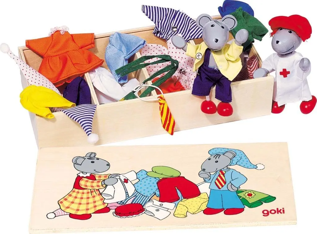 Cover: 4013594292719 | Biegepuppen Mausens Klamottenkiste | TOYS pure | Spiel | Goki | SO271
