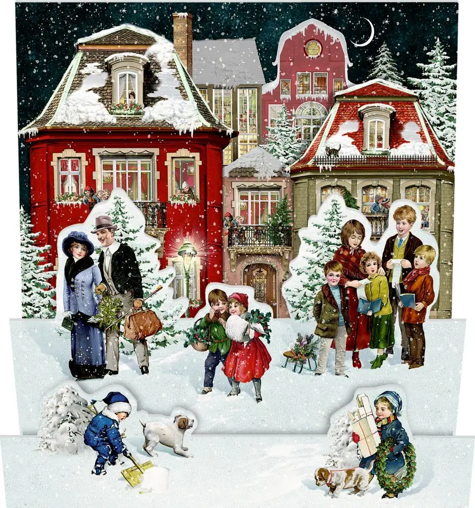 Bild: 4050003722719 | Mini-Adventskalender - Nostalgische Winterwelten | Barbara Behr | 4 S.