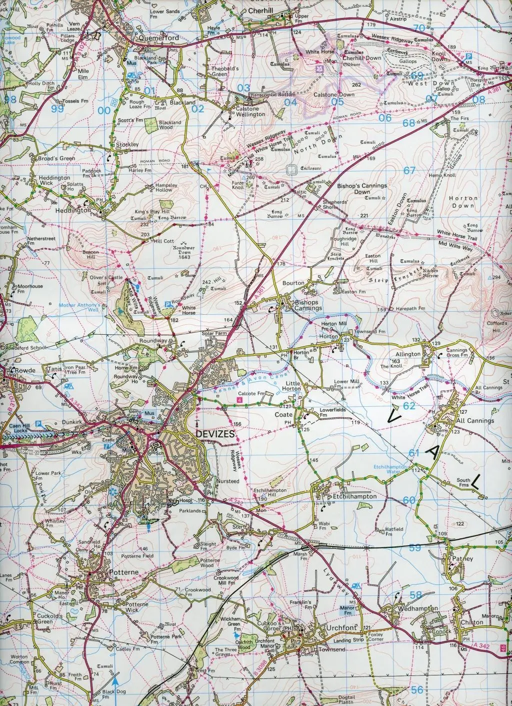 Bild: 9780319262719 | Swindon, Devizes, Marlborough &amp; Trowbridge | Ordnance Survey | 2016
