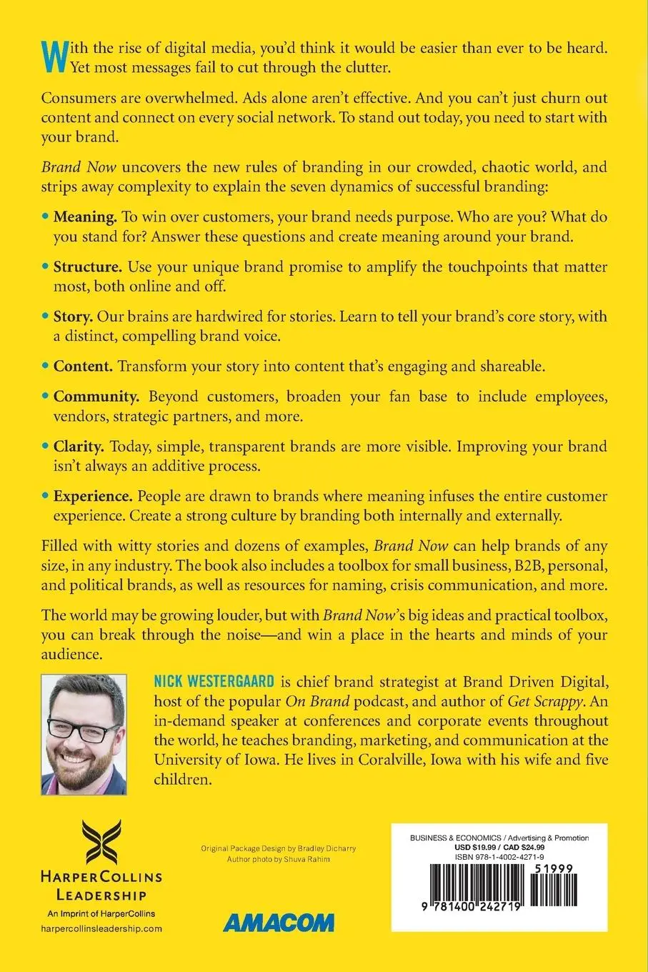 Rückseite: 9781400242719 | Brand Now | How to Stand Out in a Crowded, Distracted World | Buch