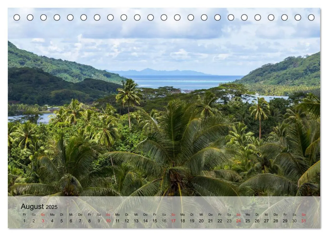 Bild: 9783435622719 | Südseeträume. Paradiese im Pazifik (Tischkalender 2025 DIN A5...