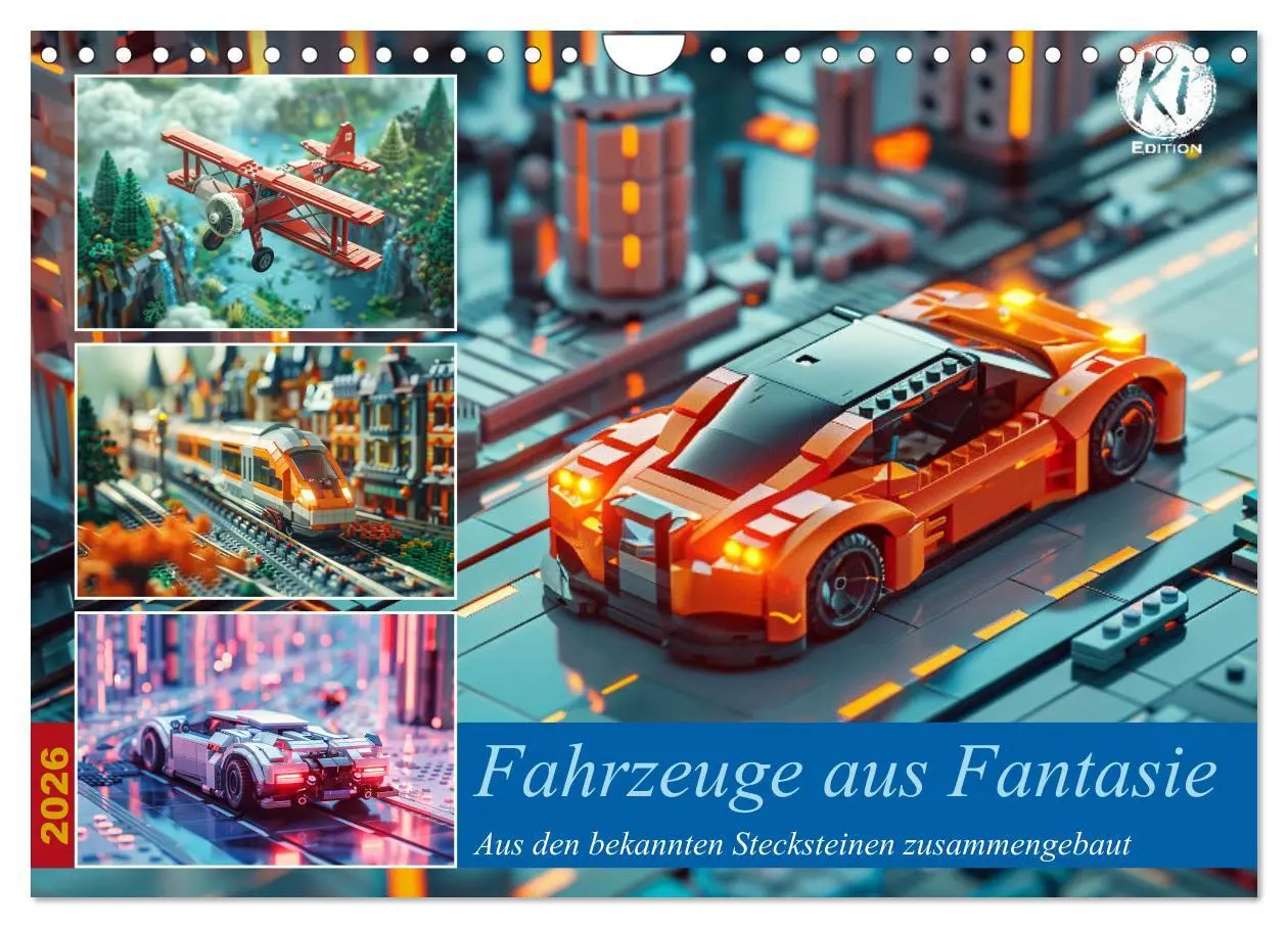 Cover: 9783457332719 | Fahrzeuge aus Fantasie (Wandkalender 2026 DIN A4 quer), CALVENDO...