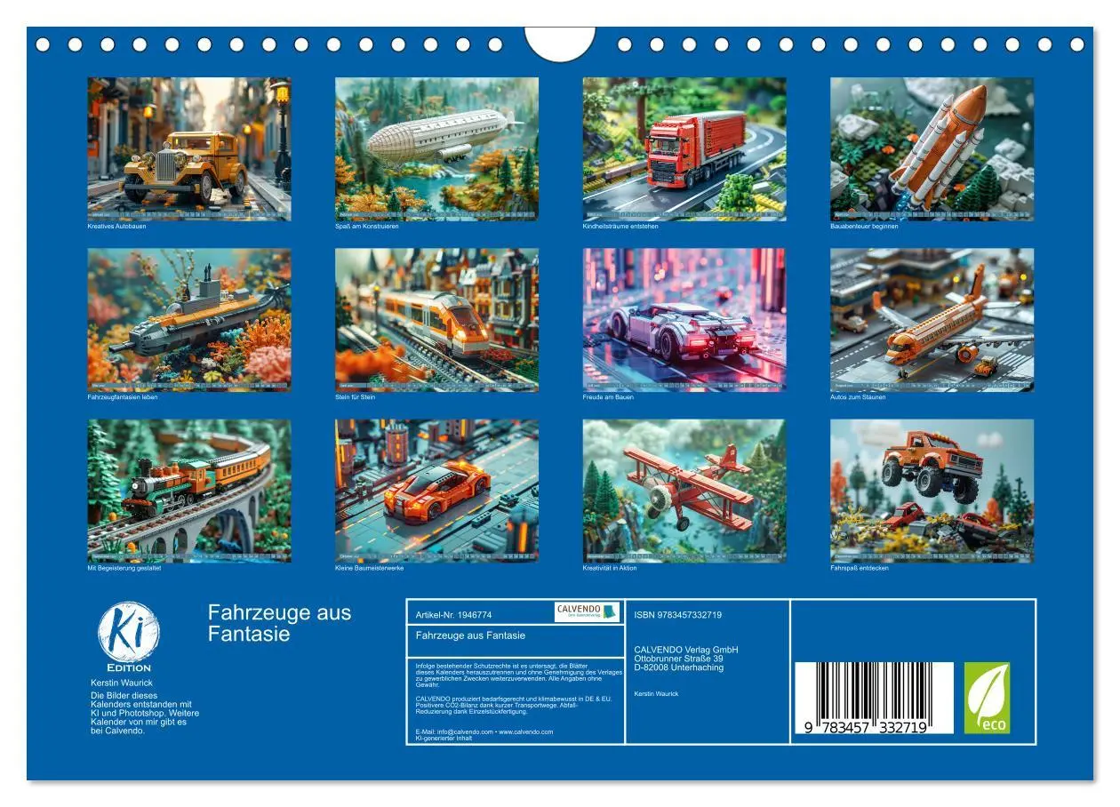 Bild: 9783457332719 | Fahrzeuge aus Fantasie (Wandkalender 2026 DIN A4 quer), CALVENDO...