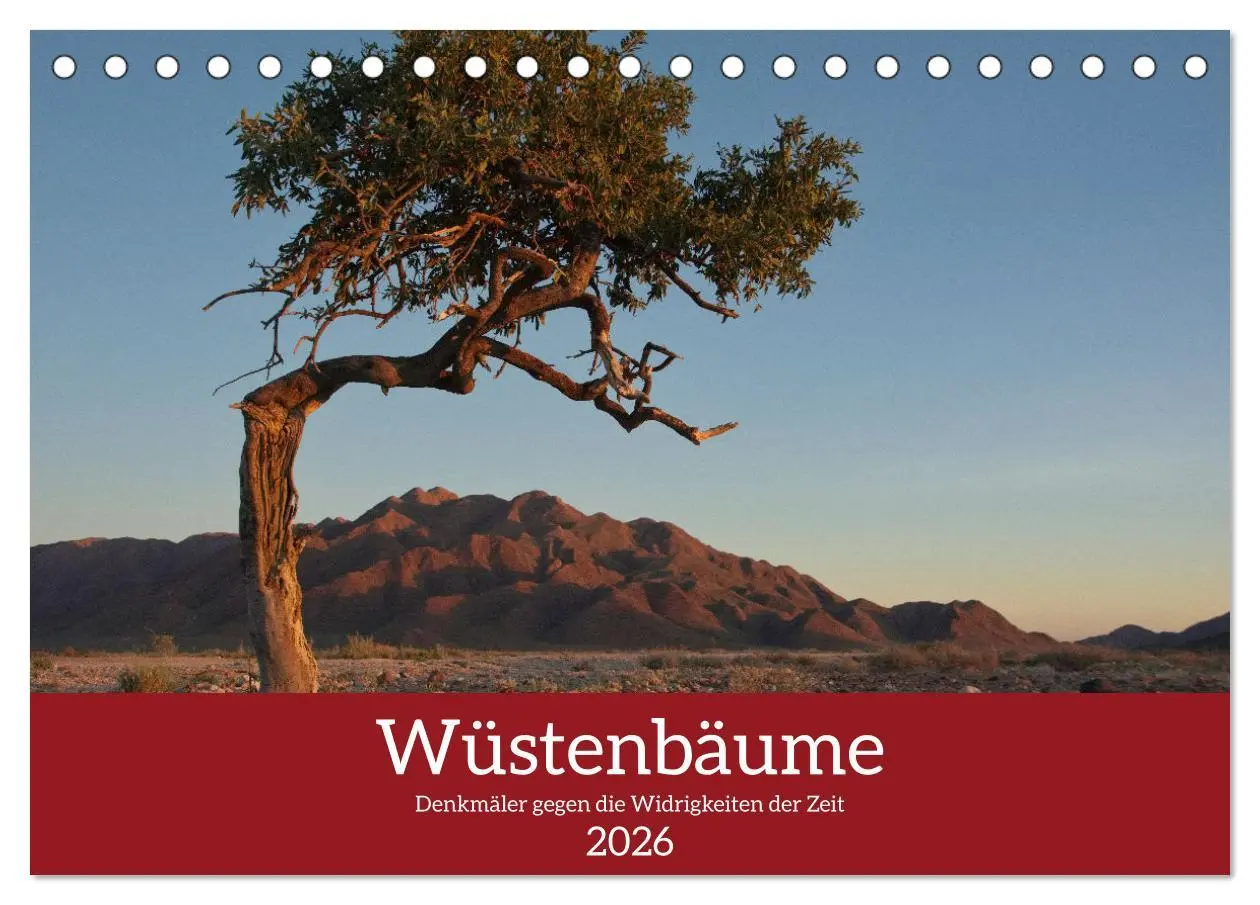 Cover: 9783457572719 | Wüstenbäume (Tischkalender 2026 DIN A5 quer), CALVENDO Monatskalender
