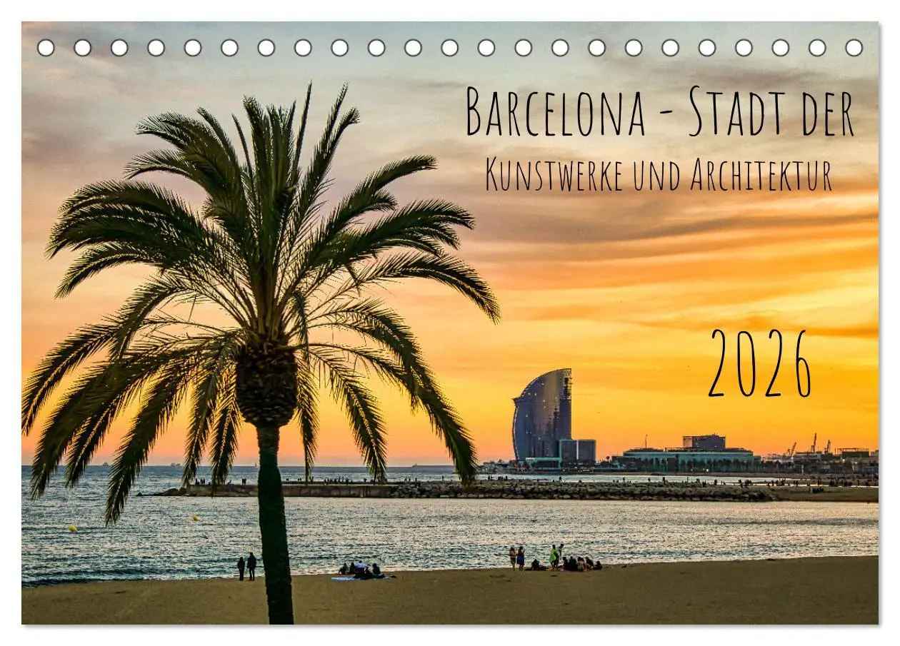 Cover: 9783457642719 | Barcelona - Stadt der Kunstwerke und Architektur (Tischkalender...
