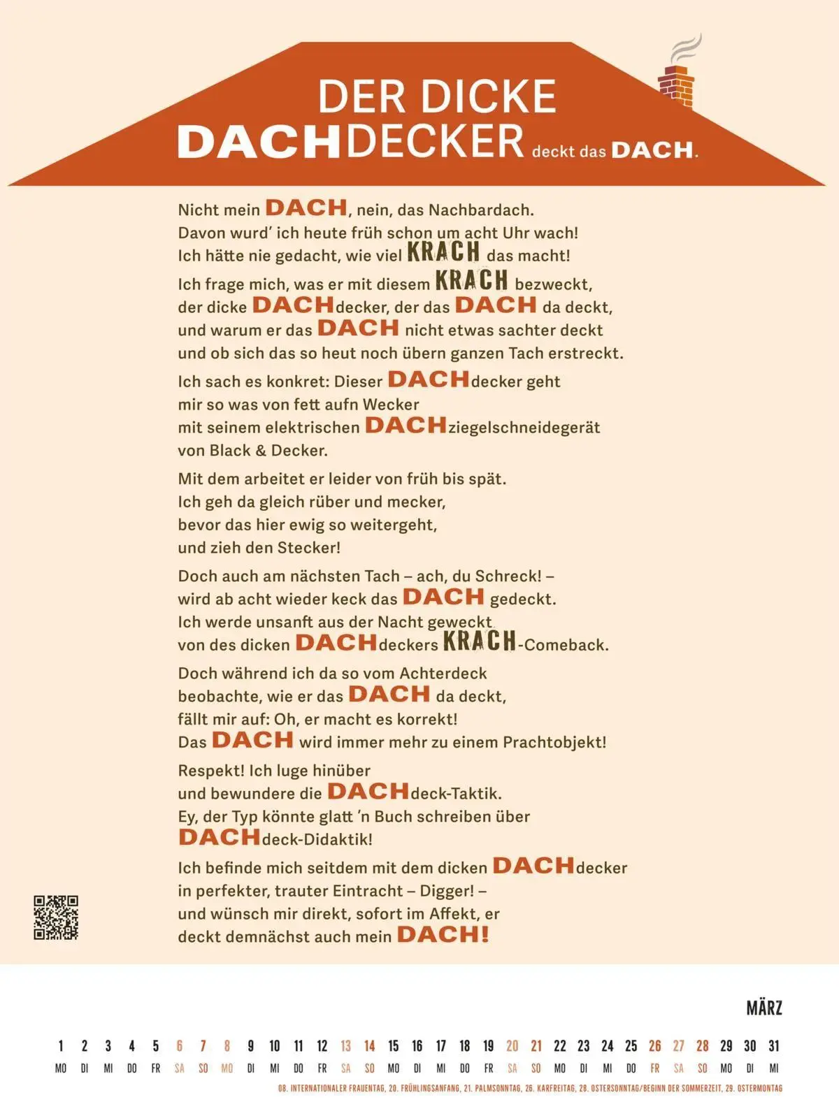 Bild: 9783830322719 | Zungenbrecher-Wandkalender 2027 - Abera kadabera! Willkommen in...