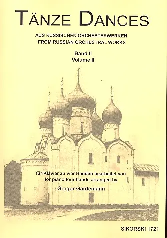 Cover: 9790003032719 | Tänze aus russischen Orchesterwerken Band 2 für Klavier zu 4 Händen