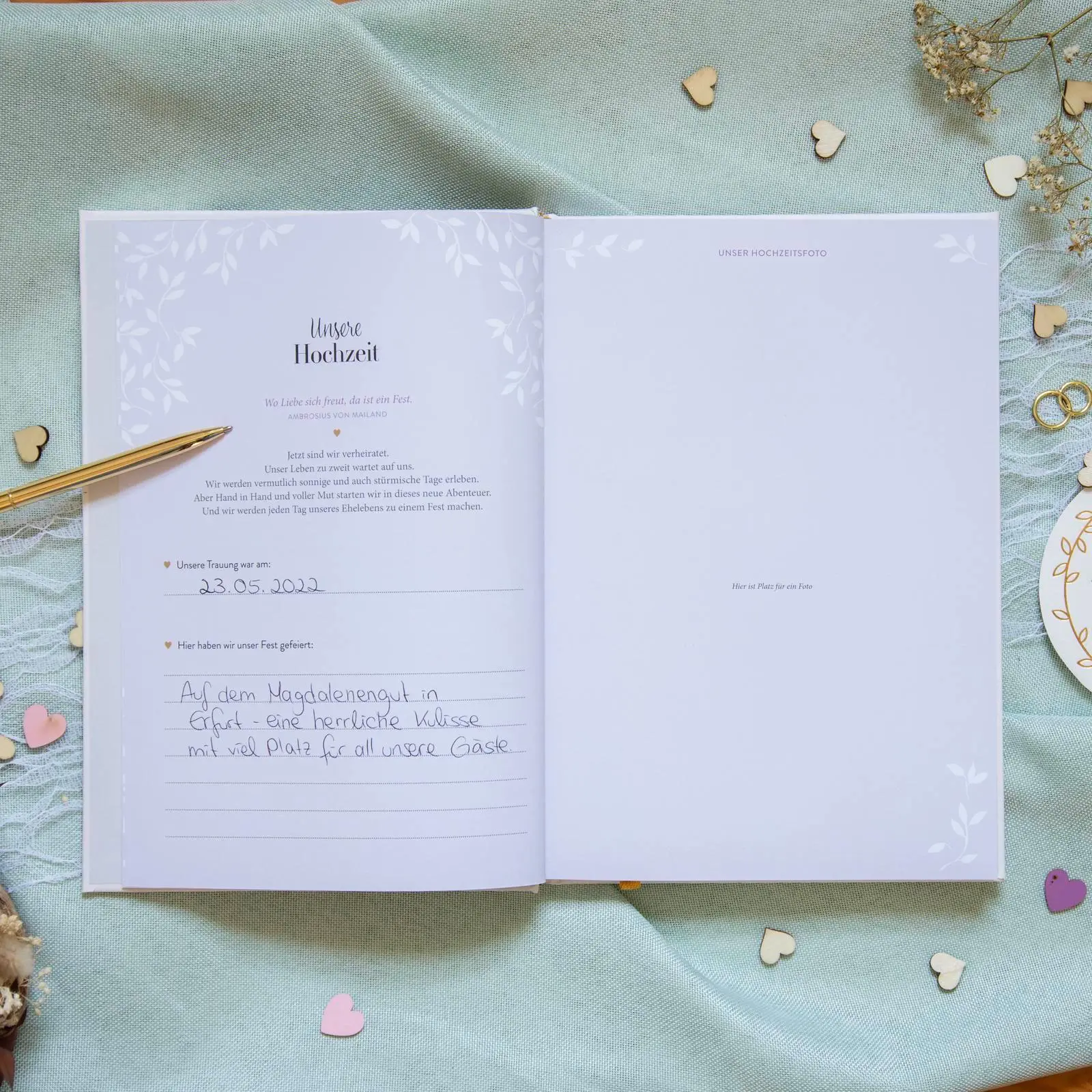 Bild: 4036442012819 | Unsere Hochzeitstage | Groh Verlag | Notizbuch | 128 S. | Deutsch