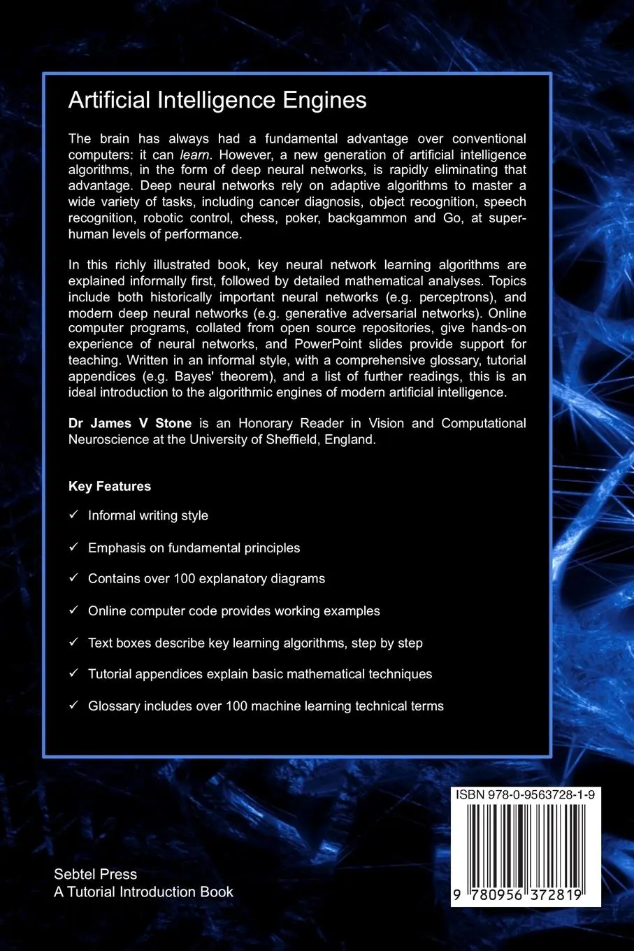 Rückseite: 9780956372819 | Artificial Intelligence Engines | James V Stone | Taschenbuch | 2019