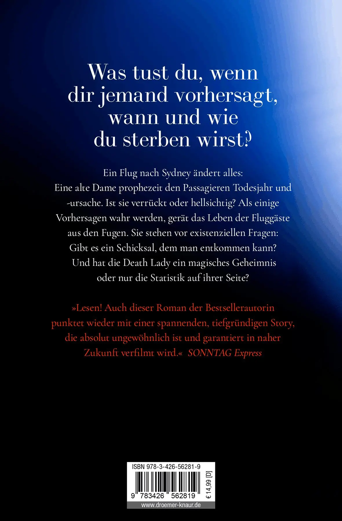 Rückseite: 9783426562819 | Vorsehung | Liane Moriarty | Taschenbuch | 512 S. | Deutsch | 2026