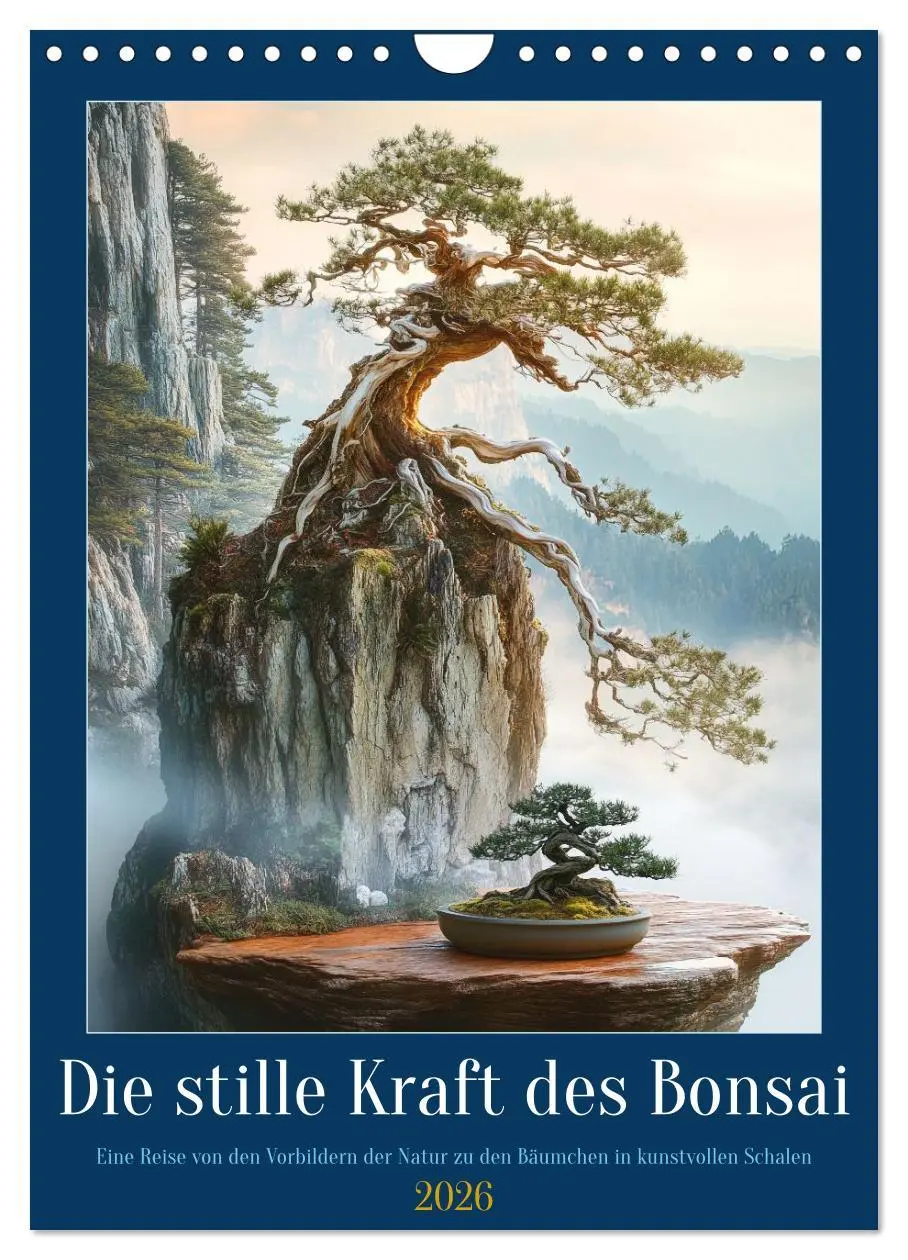 Cover: 9783457942819 | Die stille Kraft des Bonsai (Wandkalender 2026 DIN A4 hoch),...