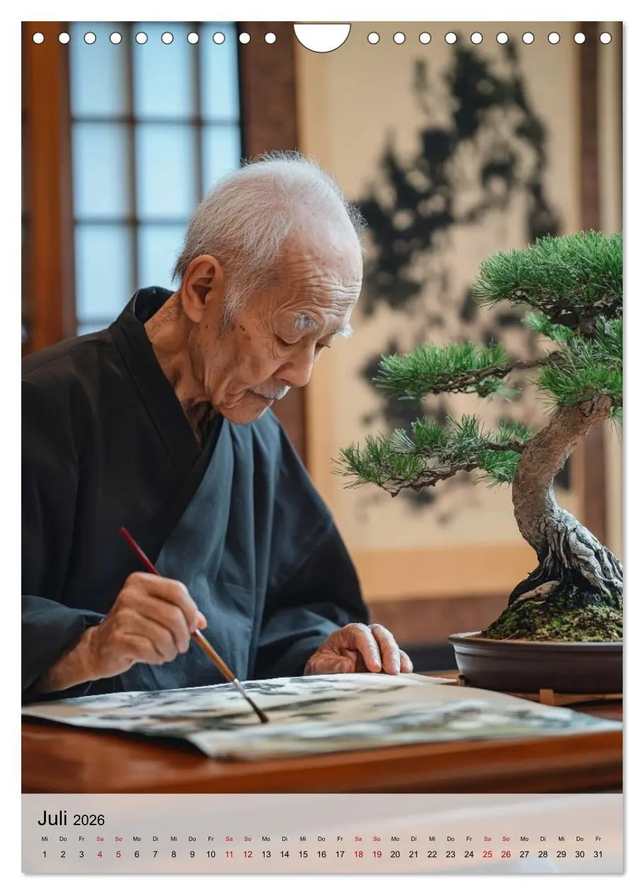 Bild: 9783457942819 | Die stille Kraft des Bonsai (Wandkalender 2026 DIN A4 hoch),...