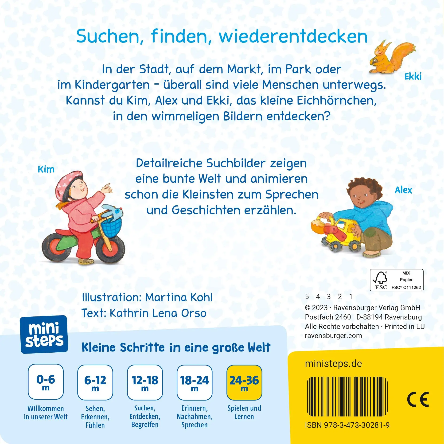 Rückseite: 9783473302819 | ministeps Meine Welt ist kunterbunt - ab 24 Monate | Kathrin Lena Orso