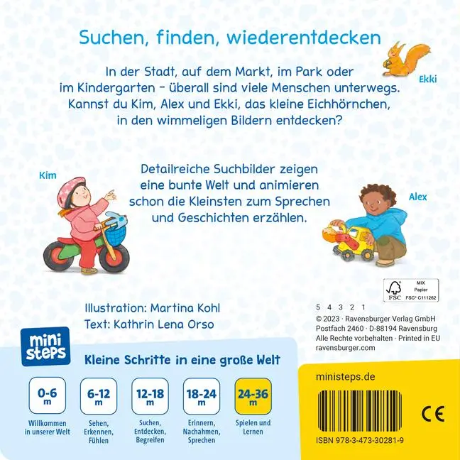 Bild: 9783473302819 | ministeps Meine Welt ist kunterbunt - ab 24 Monate | Kathrin Lena Orso