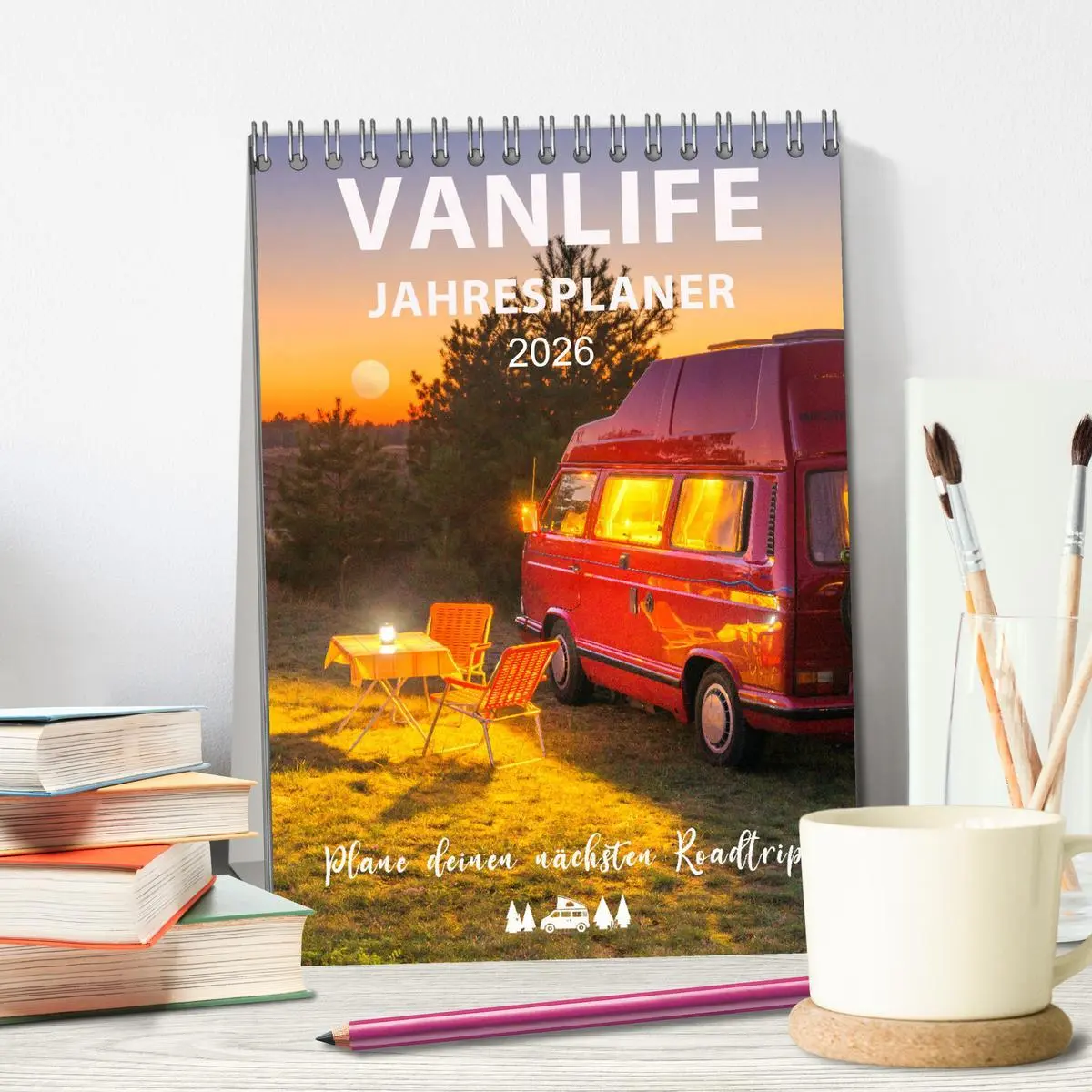 Bild: 9783516342819 | Vanlife Jahresplaner (Tischkalender 2026 DIN A5 hoch), CALVENDO...