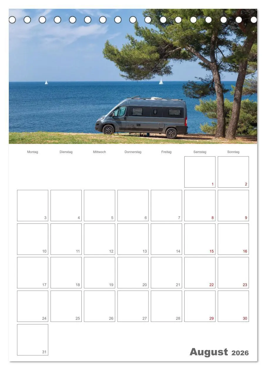 Bild: 9783516342819 | Vanlife Jahresplaner (Tischkalender 2026 DIN A5 hoch), CALVENDO...