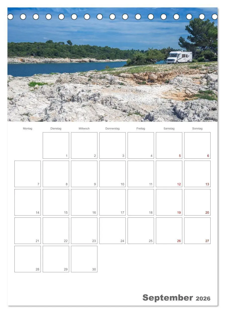 Bild: 9783516342819 | Vanlife Jahresplaner (Tischkalender 2026 DIN A5 hoch), CALVENDO...