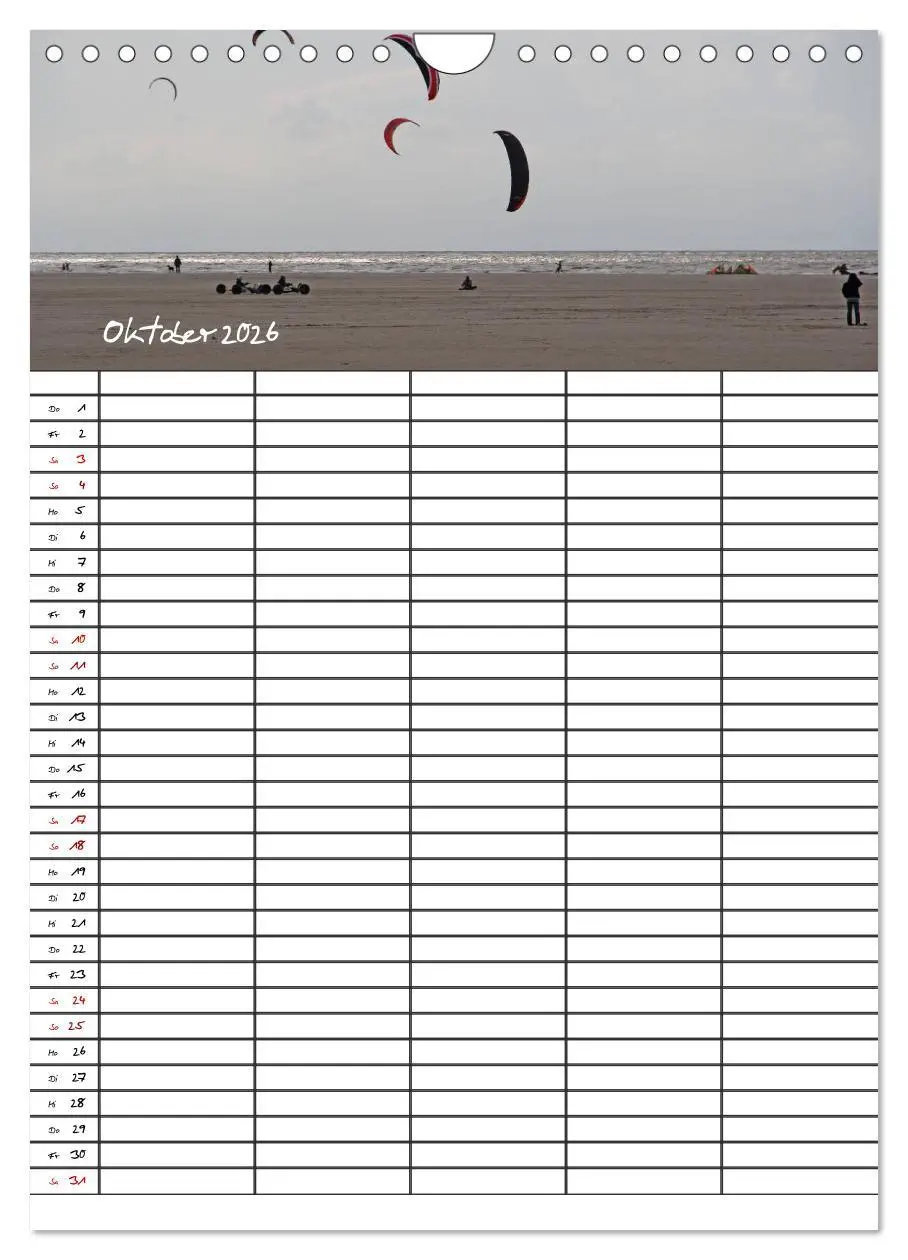 Bild: 9783516412819 | St. Peter Ording Familienplaner (Wandkalender 2026 DIN A4 hoch),...