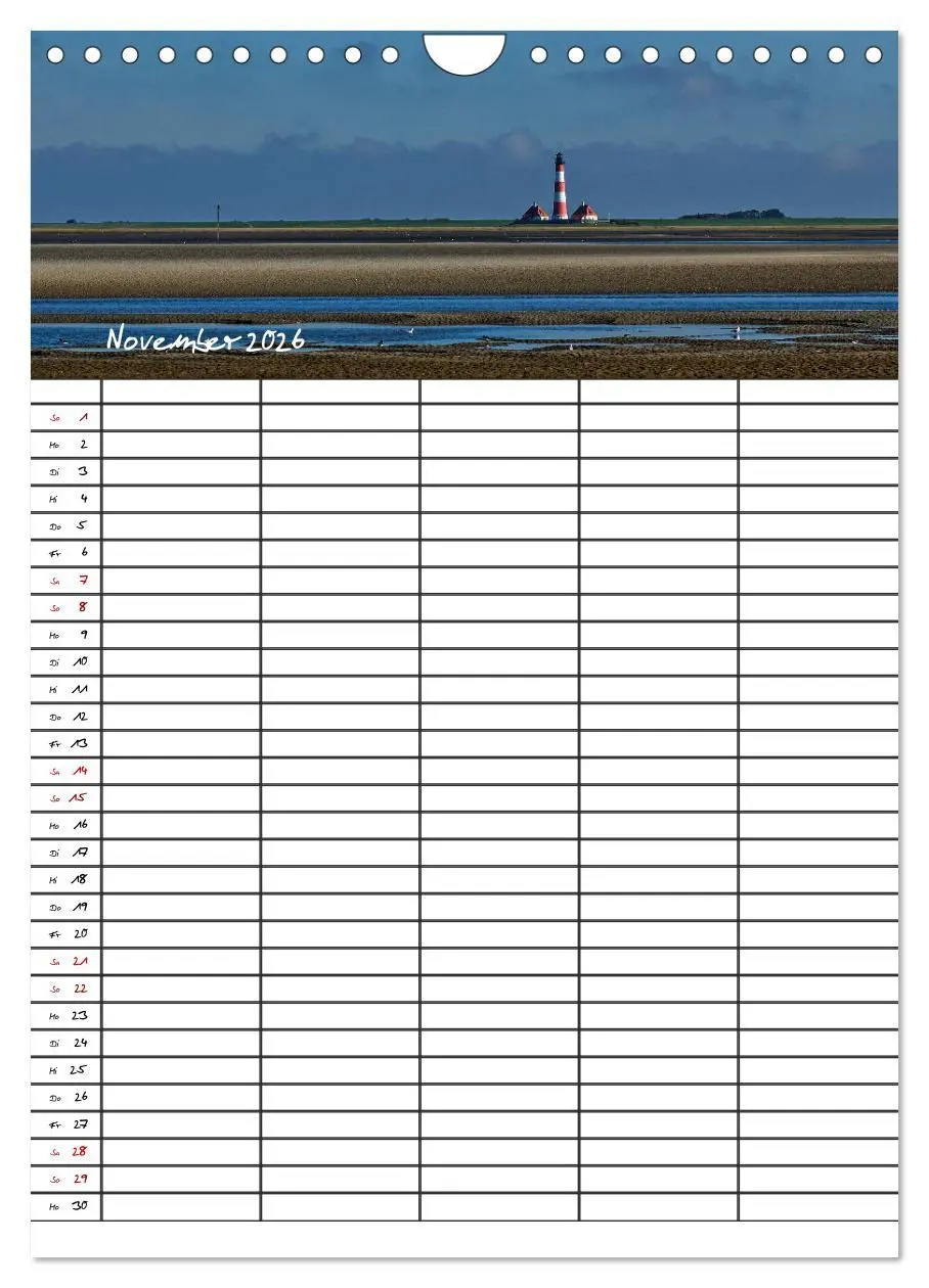 Bild: 9783516412819 | St. Peter Ording Familienplaner (Wandkalender 2026 DIN A4 hoch),...