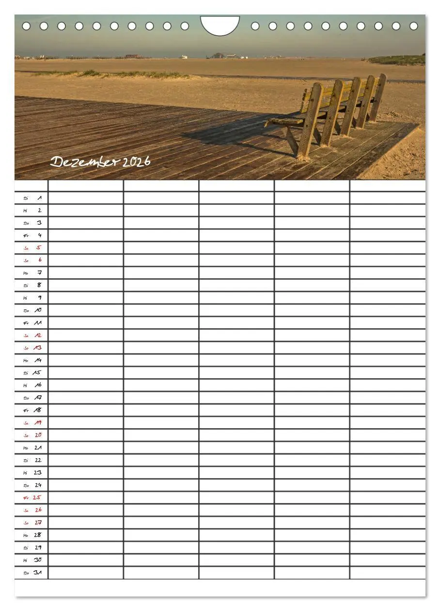 Bild: 9783516412819 | St. Peter Ording Familienplaner (Wandkalender 2026 DIN A4 hoch),...