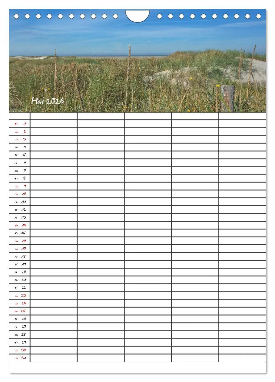 Bild: 9783516412819 | St. Peter Ording Familienplaner (Wandkalender 2026 DIN A4 hoch),...