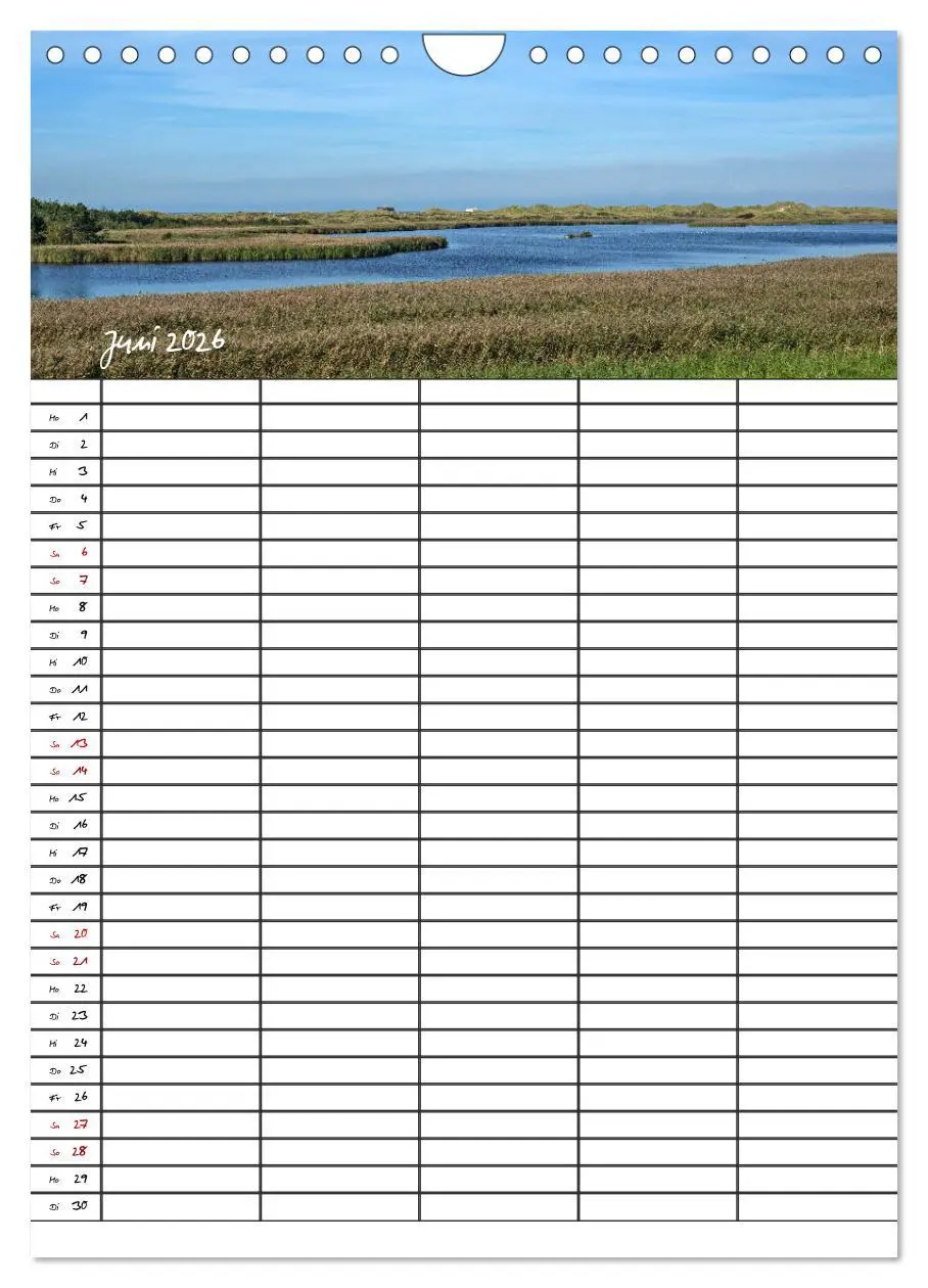 Bild: 9783516412819 | St. Peter Ording Familienplaner (Wandkalender 2026 DIN A4 hoch),...