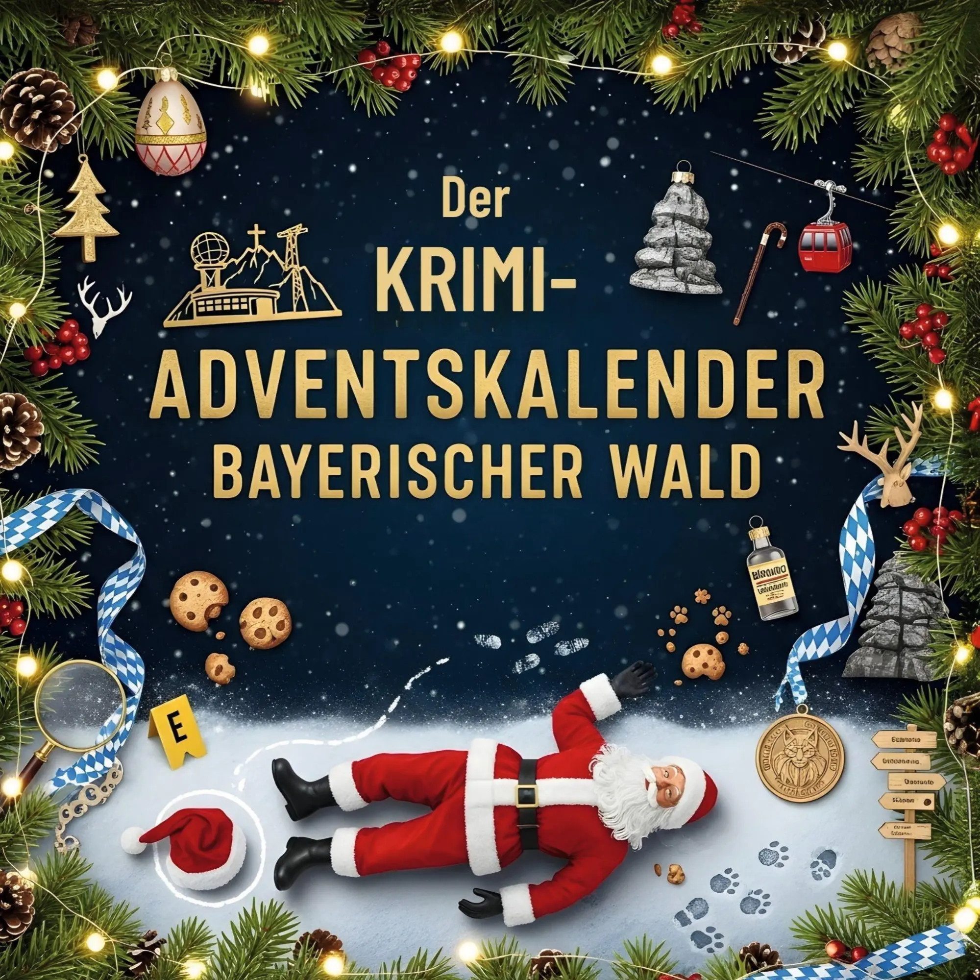 Cover: 9783695302819 | Der Krimi-Adventskalender Bayerischer Wald | Leon Schmidt | Buch