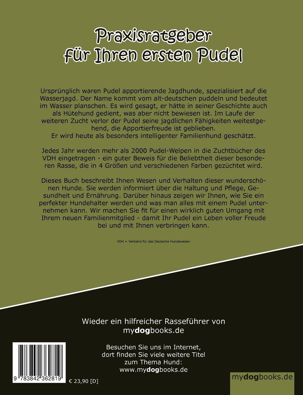Rückseite: 9783842362819 | Unser Traumhund: Pudel | Katharina Zellers | Taschenbuch | 160 S.