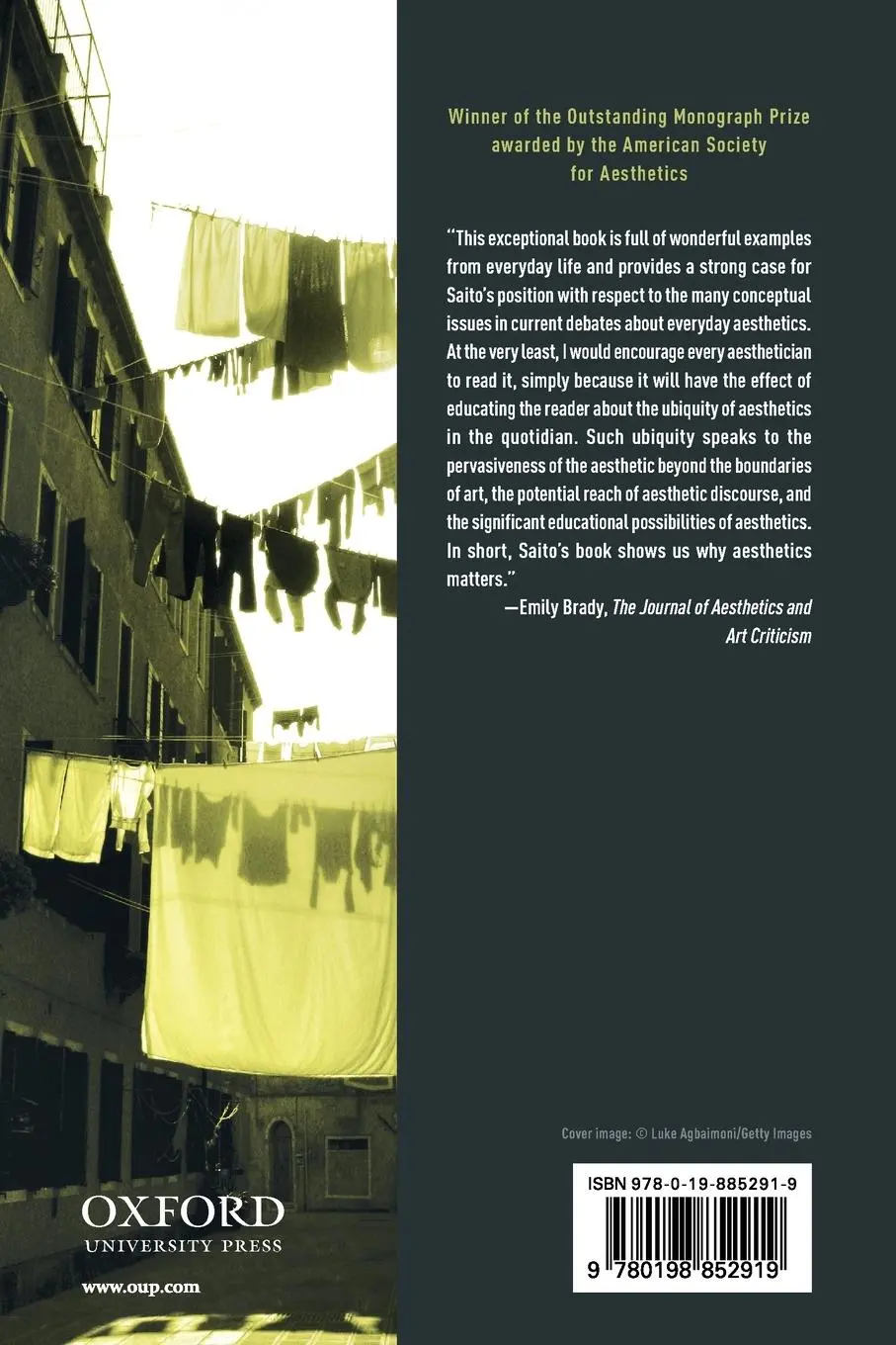 Rückseite: 9780198852919 | Aesthetics of the Familiar | Everyday Life and World-Making | Saito