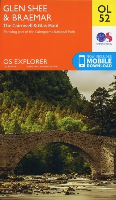 Cover: 9780319242919 | Glen Shee &amp; Braemar, the Cairnwell &amp; Glas Maol | Ordnance Survey