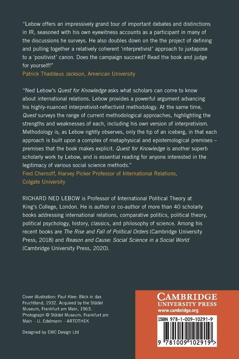 Rückseite: 9781009102919 | The Quest for Knowledge in International Relations | Richard Ned Lebow