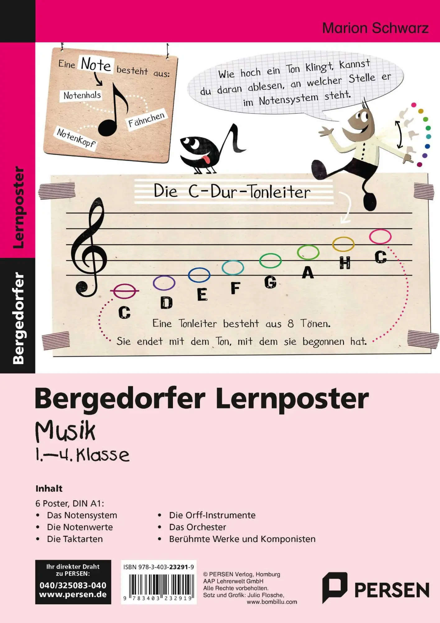 Cover: 9783403232919 | Lernposter Musik - 1.-4. Klasse | 6 Poster für den Klassenraum | 6 S.