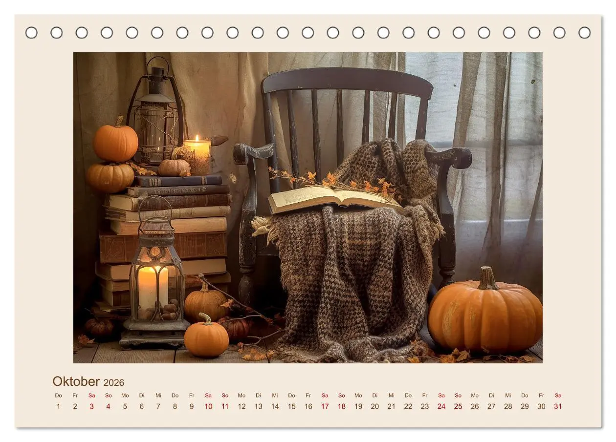Bild: 9783457482919 | Bücherzauber (Tischkalender 2026 DIN A5 quer), CALVENDO Monatskalender