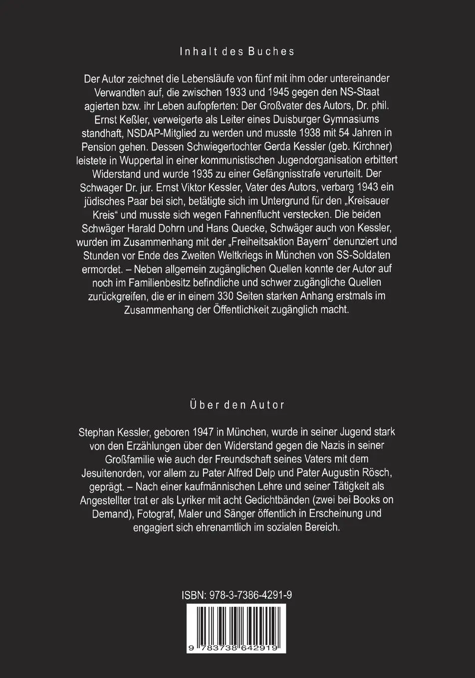 Rückseite: 9783738642919 | Der stille Befehl | Stephan Kessler | Taschenbuch | 448 S. | Deutsch