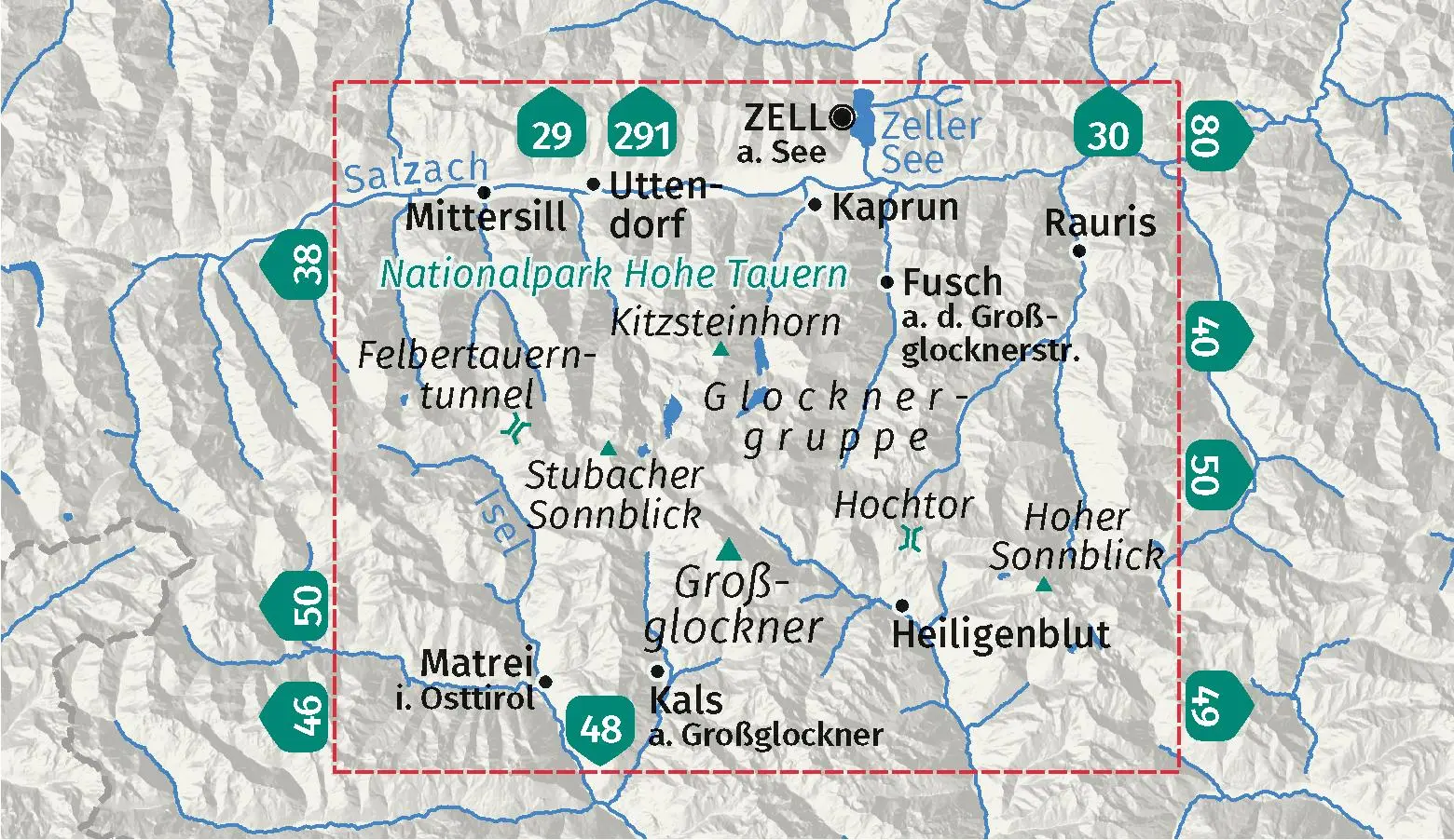 Bild: 9783991542919 | KOMPASS Wanderkarte 39 Glocknergruppe, Nationalpark Hohe Tauern...